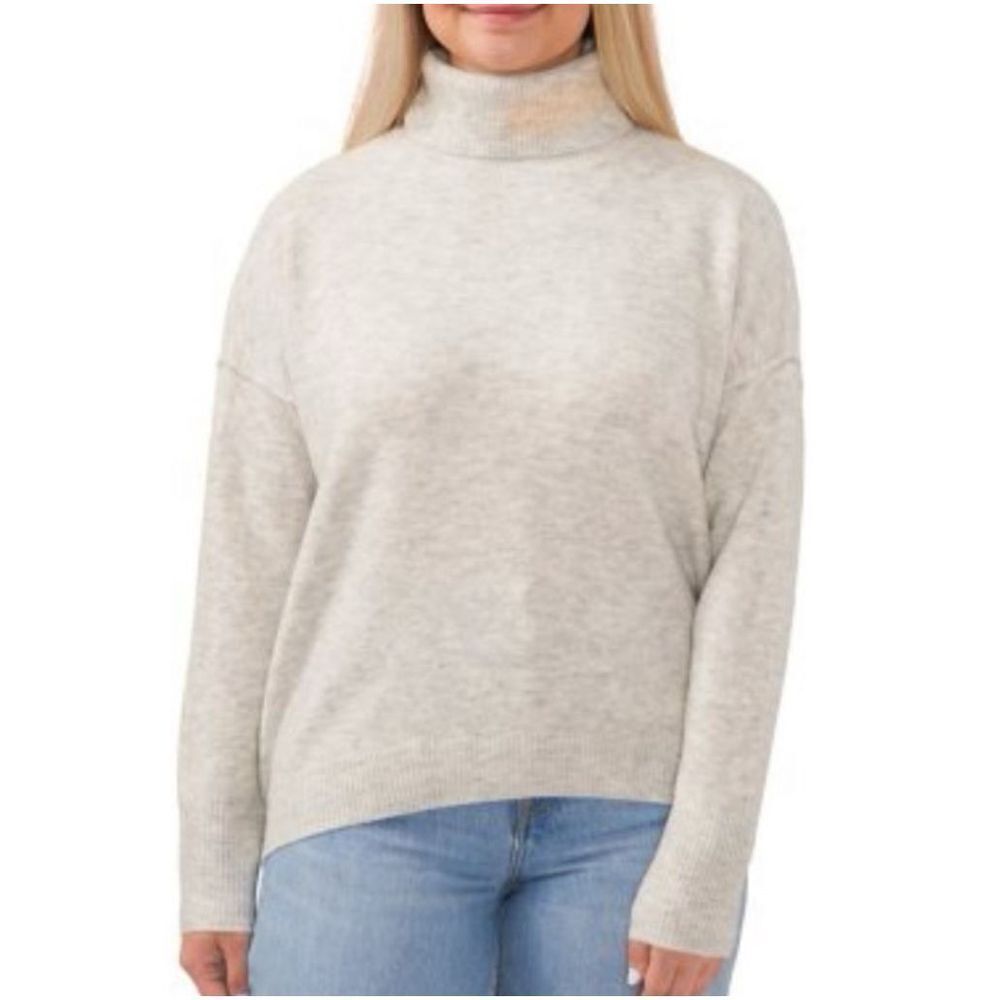 New! VINCE CAMUTO Oversized Turtleneck Sweater Size XXL Silver Heather NWT Soft - Picture 7 of 7